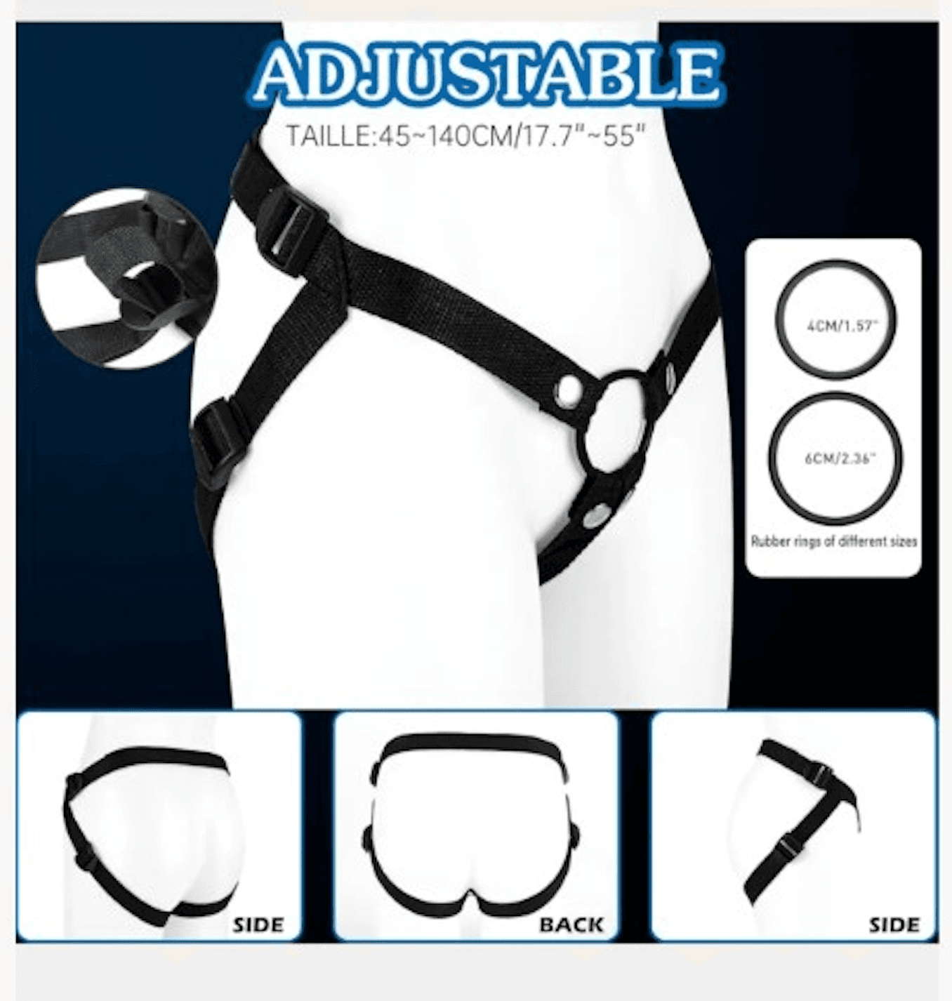 10 INCH Sex Toys Strap on Dildo Wearable Sex Toys for Lesbian and Couple, Anal G spot Stimulator Adult Sex Toy, Adjustable Size Sex Toy for Women